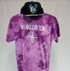 Mickey Mouse tie dye Snapback Hat and T-Shirt